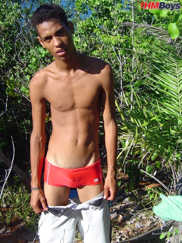 black junior nudist - ... HMBoys-young-black-boy-Junior-swimwear-outdoors-jerks- ...