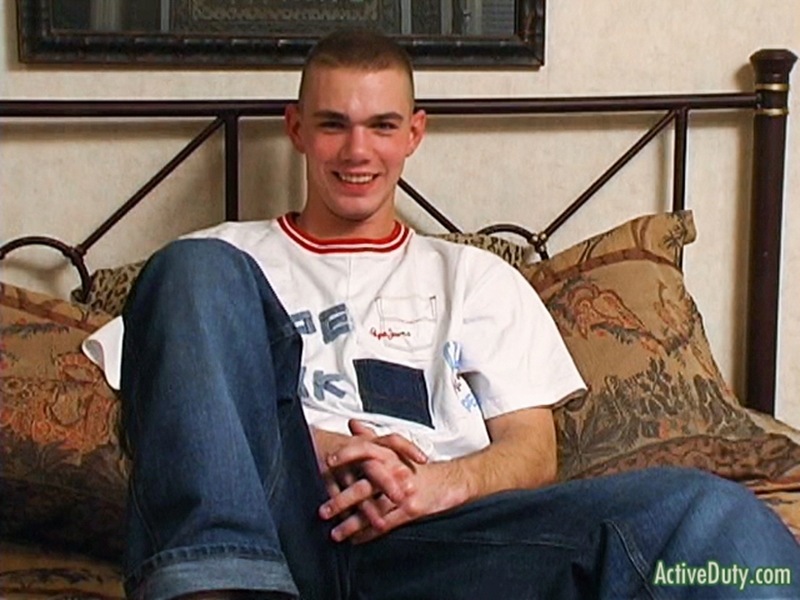 ActiveDuty hot sexy blond boy finger Austin little hairy ass blow huge cum load sexy young naked guys 002 tube video gay porn gallery sexpics photo - Young stud Austin shows off his hairy ass hole