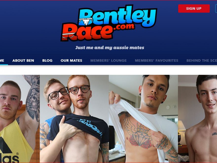 BentleyRaceHonestGayPornSiteReviewHomePage 880x660 - Bentley Race gay porn site 4 star review