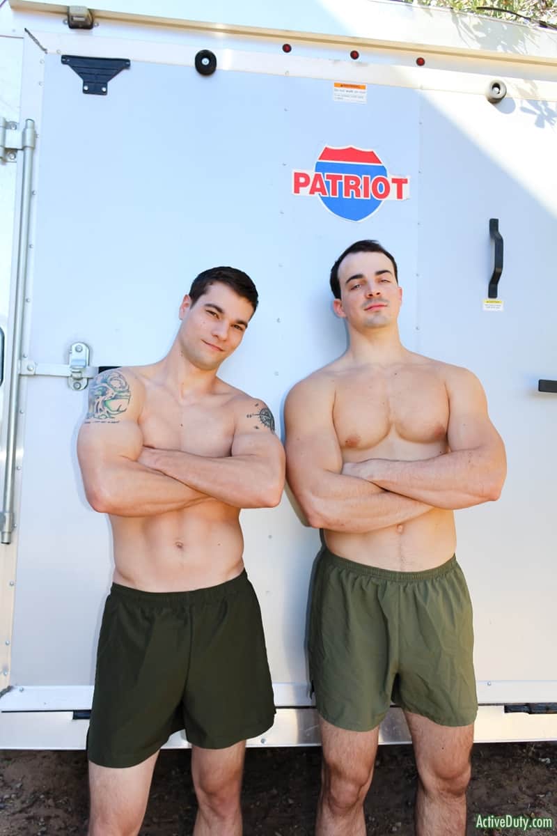 Military dudes Princeton Price Alex James fuck fat cock tight straight army ass ActiveDuty 005 Gay Porn Pics - Princeton Price tells Alex James to fuck him so he pushes his fat cock into his tight straight army ass