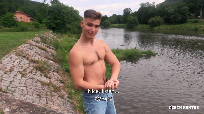 Young straight Russian dude Alex sucks big uncut cock first time I fuck tight hole Czech Hunter 545 003 gay porn pics - Young straight Russian dude Alex sucks my cock first time ever then I fuck his tight hole at Czech Hunter 545