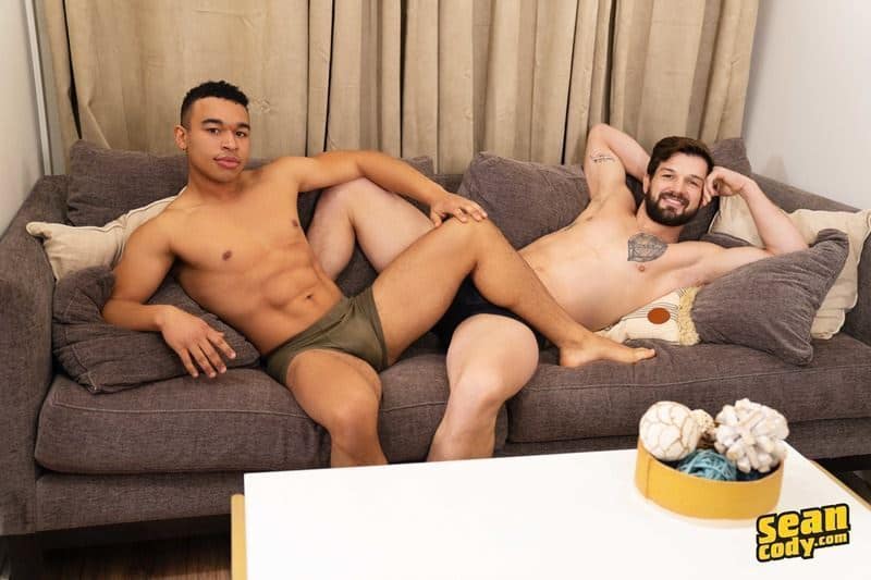 Bearded ripped muscle dude Brysen huge thick cock raw fucking sexy ebony stud Marcus bubble ass 002 gay porn pics - Bearded ripped muscle dude Brysen’s huge thick cock raw fucking sexy ebony stud Marcus’s bubble ass