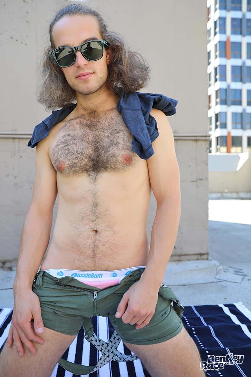 Long haired young Aussie stud Reece Anderson strips naked outdoors stroking huge uncut cock 9 gay porn pics - Long haired young Aussie stud Reece Anderson’s strips naked outdoors stroking his huge uncut cock