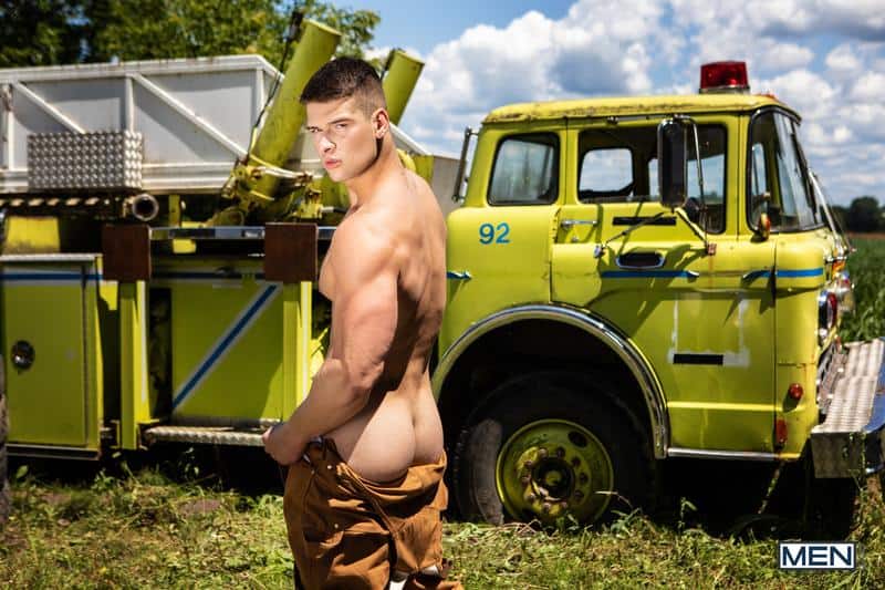 Firefighters Skyy Knox hot holes double fucked muscled hunks William Seed Malik Delgaty huge dicks 6 gay porn pics - Firefighters Skyy Knox’s hot holes double fucked by muscled hunks William Seed and Malik Delgaty’s huge dicks