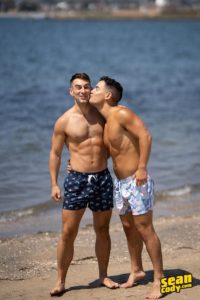 Horny real gay couple JC Liam big dick bareback ass fucking flip flop 0 gay porn pics 200x300 - Sexy muscle dude Dante Colle’s huge thick dick bareback fucking ripped blonde stud Felix Fox’s raw ass