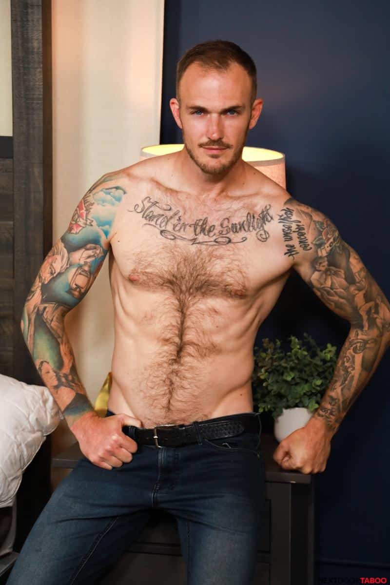 Hot young tattoed stepdad Christian Wilde huge dick bare fucking stepson Jack Waters tight hole 2 gay porn pics 1 - Hot young tattoed stepdad Christian Wilde’s huge dick bare fucking stepson Jack Waters’s tight hole